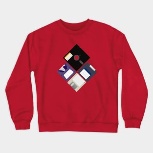 Retro Disks Crewneck Sweatshirt